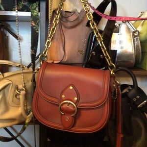 Coach 2021 Classic Saddle-Style Leather Crossbody Bag